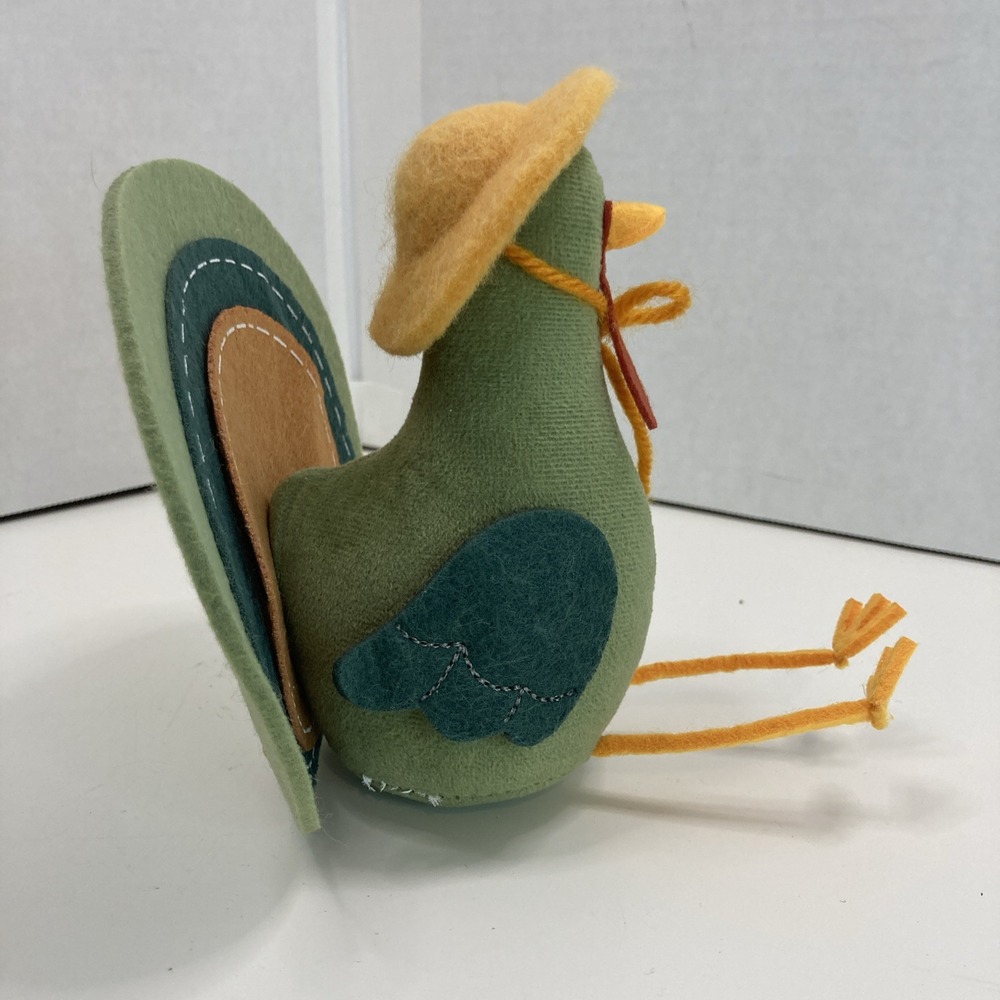 Target Bullseye 2022 Felt Fabric Turkey Green Shaded Hat Thanksgiving Fall Decor - Picture 4 of 11